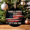Kamala Harris Ornament 2024, Let's Win This Ornament, Kamala Ornaments, Election 2024