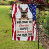 Welcome To The Dog Campsite, Personalized Garden Flags, Decoration For Dog Lovers