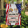 Welcome To The Dog Campsite, Personalized Garden Flags, Decoration For Dog Lovers