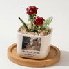 Personalized Photo Flower Pot for Mom, Custom Picture Planter, Mother's Day Gift from Daughter, Sentimental Gift for Mom, Unique Mom Gift