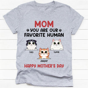 You Are My Favorite Human Cat Version, Personalized Shirt, Gifts For Cat Lovers, Custom Photo