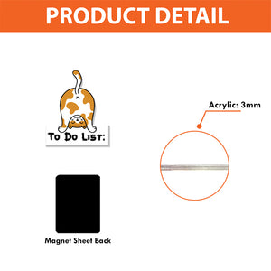 Cat Hole The Note List To Do Fridge Magnet, Personalized Fridge Magnet, Cat Lover, Kitchen Lover, Gift For Mom