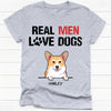Real Men Love Dogs, Personalized Shirt, Gifts For Dog Lovers, Custom Photo