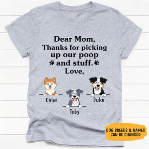 Thank For Picking Up Poop And Stuff Pop Eye, Personalized Shirt, Gifts For Dog Lovers