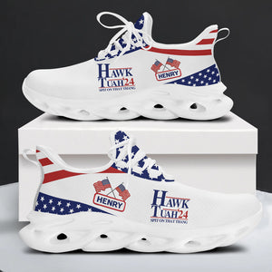 Hawk Tuah Spit On That Thang MaxSoul Shoes, Personalized Trump Sneakers, Trump Shoes, Election 2024