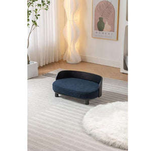 Dog Bed Pet Sofa With Solid Wood Legs And Bent Wood Back, Pet Accessories, Products For Your Pet