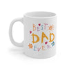 Personalized Best Dad Ever Mug, Kids Drawing Style Coffee Mug, Custom Family Name Mug, Father’s Day Gift for Dad from Kids