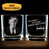 Let's Make America Great Again Trump, Personalized Engraved Rock Glass, Gift For Dad, Election 2024