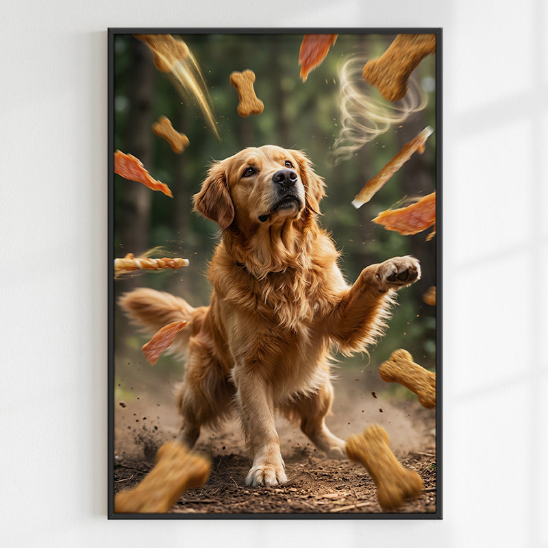 Favorite Treats Portraits Pet Photo Personalized Poster, Personalized Poster, Gift For Pet Lover, Custom Pet Poster
