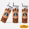 Pumpkin Spice Tumbler, Fall Glitter Skinny Tumbler, Personalized Tumbler