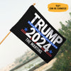 Trump 2024, Personalized House Flag, Trump Homage, Election 2024