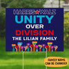 Harris Walz Unity Over Division, Personalized Yard Sign, Kamala Harris Sign, Election 2024