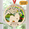 The Rainbow Bridge Had Visiting Silhouettes, Personalized Suncatcher Ornament, Car Hanger Memorial Gifts