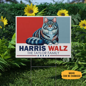 Harris Walz Yard Sign, Personalized Yard Sign, Kamala Harris Sign, Vote Kamala, Election 2024