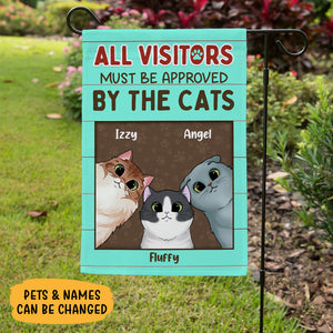 All Visitors Must Be Approved, Personalized Garden Flags, Custom Gift For Pet Lovers