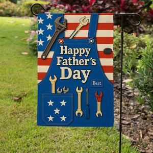 Happy Father's Day, Custom Garden Flag, Gift For Dad Who Can Fix Anything