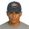 Eagle And American flag "1776β2026" Washed Baseball Cap, Faux Embroidery, Printed Vintage Cotton Twill