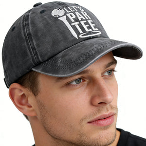 Golf Gifts Hats for Mom Dad, Par Tee Hats for Men Women, Adjustable Embroidered Wash Cotton Baseball Cap