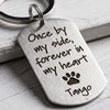 Once By My Side, Personalized Keychain, Pet Memorial Gift For Dog Lover, Custom Photo