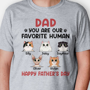You Are My Favorite Human Cat Version, Personalized Shirt, Gifts For Cat Lovers, Custom Photo