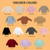 Embroidered Baby Name Color Sweater, Personalized Baby Sweater, Custom Baby Clothes, Baby Shower Gift, Gift For Christmas