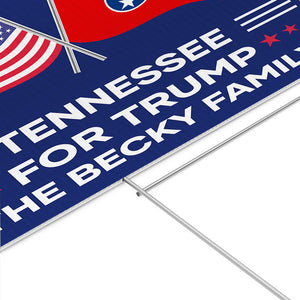 State Vote For Trump, Personalized Yard Sign, Trump Sign, Election 2024