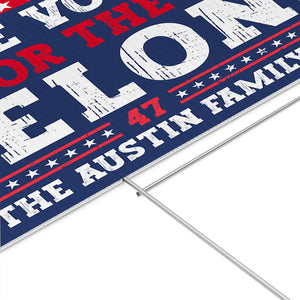 Voting For The Felon Trump, Personalized Yard Sign, Trump Sign, Election 2024