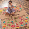 Christmas Bell Mistletoe Blanket, Personalized Baby Blanket, Baby Shower Gift, Newborn Gift, Christmas Gift