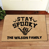 Stay Spooky Doormat, Personalized Doormat, Halloween Welcome Mat