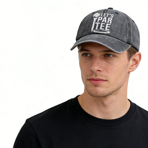 Golf Gifts Hats for Mom Dad, Par Tee Hats for Men Women, Adjustable Embroidered Wash Cotton Baseball Cap