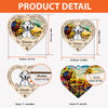The Moment Your Heart, Personalized Suncatcher Ornament, Car Hanger Memorial Gifts