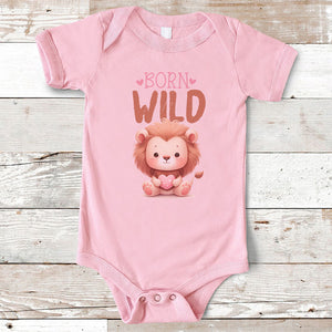 Born Wild, Personalized Baby Clothes, Custom Baby Onesies, Baby Shower Gifts