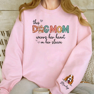 Wear My Heart On My Sleeve, Personalized Sweatshirt With Sleeve Imprint, Custom Photo