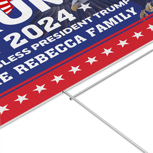 God Bless President Trump 2024, Personalized Yard Sign, Trump Sign, Election 2024