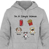 I'm Simple Woman Funny Shirt Dog Pop Eyed, Personalized Shirt, Gifts for Dog Mom