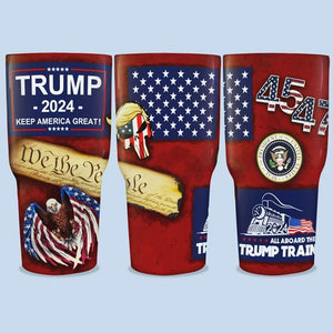 American Flag Tumbler 2024, Gift For Trump Supporters, Election 2024