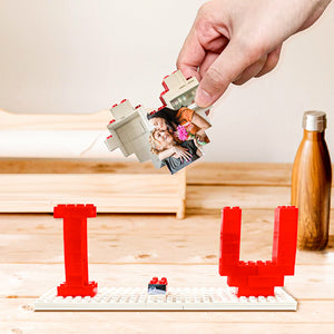 Personalised Photo Print Acrylic Block Puzzle Lego, I Love You Acrylic Block, Mom Acrylic Block, Gift For Mom, Gift For Family