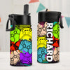 Gaming Controller Retro, Personalized Water Bottle With Straw, Back To School Gift For Kid
