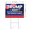 God Bless President Trump 2024, Personalized Yard Sign, Trump Sign, Election 2024