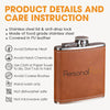 Every Snack You Make, Personalized Leather Flask, Gift For Dog Lovers