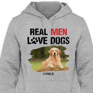 Real Men Love Dogs, Personalized Shirt, Gifts For Dog Lovers, Custom Photo