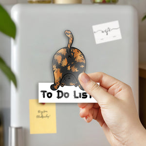 Cat Hole The Note List To Do Fridge Magnet, Personalized Fridge Magnet, Cat Lover, Kitchen Lover, Gift For Mom