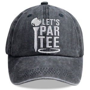 Golf Gifts Hats for Mom Dad, Par Tee Hats for Men Women, Adjustable Embroidered Wash Cotton Baseball Cap