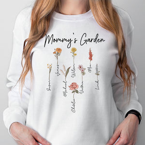 Custom Birth Month Flower, Personalized Shirt, Birthday Gift, Gifts For Mom