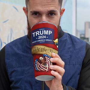American Flag Tumbler 2024, Gift For Trump Supporters, Election 2024