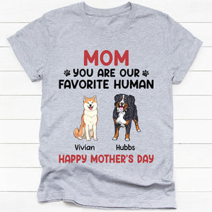 You Are My Favorite Human Dog Full Body, Personalized Shirt, Gifts For Dog Lovers, Custom Photo