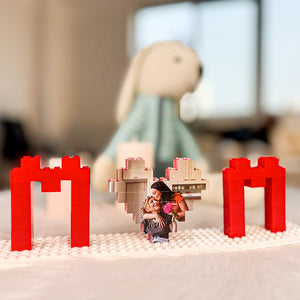 Personalised Photo Print Acrylic Block Puzzle Lego, I Love You Acrylic Block, Mom Acrylic Block, Gift For Mom, Gift For Family