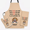 Every Snack You Make Every Meal You Bake Set Apron Towel Oven Mitts, Personalized Kichen And Dining Accessories, Gifts For Dog Lovers
