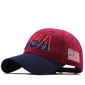 Letter USA Embroidery Baseball Cap, Gifts for 250th Anniversary and 4th of July Patriotic