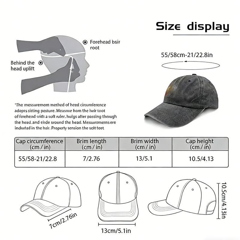 Golf Hats for Men Women, Golf Gifts for Mom Dad, Adjustable Embroidered Wash Cotton Baseball Cap